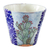 Pflanzgefäß aus Keramik - Handbemalter Keramik-Übertopf mit Kaktusmotiv aus Puebla