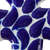 Ceramic wall cross, 'Puebla Petals' - Blue and Off White Talavera Style Ceramic Wall Cross