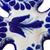Ceramic wall cross, 'Puebla Peace' - Handcrafted Talavera Style Blue and Off White Wall Cross (image 2b) thumbail