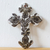 Ceramic wall cross, 'Living Cross' - Hand Crafted Talavera Style Ceramic Wall Cross thumbail