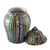 Decorative ceramic jar, 'Moorish Ferns' - Multicolor Moorish Fern Motif Talavera Style Ginger Jar (image 2b) thumbail
