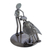 Recycled auto parts sculpture, 'Rustic Barber' - Rustic Metal Sculpture of Barber from Mexico thumbail
