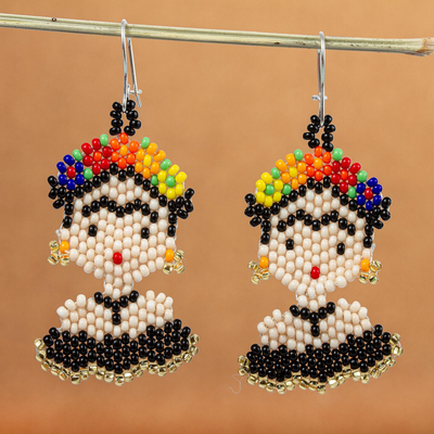Perlenohrringe - Handgefertigte Frida-Ohrringe aus Perlen