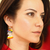 Beaded dangle earrings, 'Frida in Red and Yellow' - Handmade Beaded Earrings on Sterling Silver Hooks (image 2j) thumbail