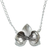 Conjunto de joyas de plata - Juego de joyas artesanales de plata pulida con temática de orquídeas