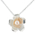 collar con colgante de perlas cultivadas - Gargantilla con Colgante Flor de Plata 950 y Perla Cultivada