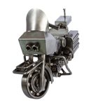 Recycled auto parts sculpture, 'Rustic Motorcycle' - Eco-Friendly Recycled Metal Motorcycle Sculpture