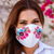 Embroidered cotton face mask, 'Summer Roses' - Reusable Floral Embroidered Cotton Face Mask thumbail
