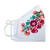 Embroidered cotton face mask, 'Summer Roses' - Reusable Floral Embroidered Cotton Face Mask (image 2d) thumbail