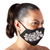 Gestickte Gesichtsmaske aus Baumwolle - Wie wiederverwendbar waschbar und Gesichtsmaske aus schwarzer Baumwolle mit Blumenmuster