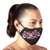 Embroidered cotton face mask, 'Lilac Garden' - Reusable Contoured Double-Layer Cotton Face Mask (image 2c) thumbail