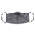 Cotton face mask, 'Grey Chambray Pup' - Hand-Painted Cotton Chambray 3-Layer Ear Loop Dog Mask