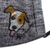 Gesichtsmaske aus Baumwolle – Handbemalte 3-lagige Ohrschlaufen-Hundemaske aus Baumwoll-Chambray