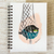 Art print mini journal, 'Hammock Kitten' - Cat Themed Unlined Paper Mini Journal