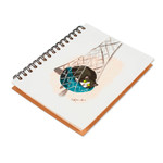 Art print mini journal, 'Hammock Kitten' - Cat Themed Unlined Paper Mini Journal