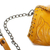 Leather baguette clutch or shoulder bag, 'Golden Flourish' - Golden Tooled Leather Shoulder Bag or Clutch