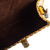 Leather baguette clutch or shoulder bag, 'Golden Flourish' - Golden Tooled Leather Shoulder Bag or Clutch