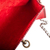 Leather baguette clutch or shoulder bag, 'Red Feathers' - Feather Motif Hand Tooled Leather Baguette Bag (image 2d) thumbail
