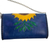 Leather clutch or shoulder bag, 'Golden Sunflower' - Hand Tooled Sunflower Motif Clutch or Shoulder Bag (image 2b) thumbail