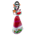 Papier mache sculpture, 'Catrina with Watermelon' - Hand Crafted Catrina Skeleton Sculpture from Mexico