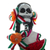 Skulptur aus Pappmaché - Handgefertigte Catrina-Skelettskulptur aus Mexiko