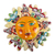 Ceramic wall art, 'Bright Sol' - Hand Crafted Talavera Style Sun Wall Accent (image 2a) thumbail