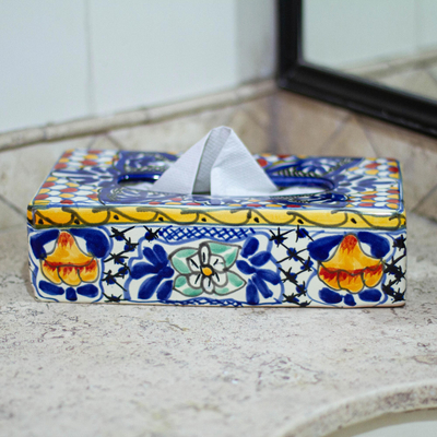 Abdeckung für Taschentuchboxen aus Keramik - Bunte Taschentuchbox-Abdeckung aus Keramik