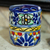 Portacepillos de cerámica - Colorido portacepillos de cerámica estilo talavera