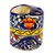 Ceramic toothbrush holder, 'Cobalt Flowers' - Colorful Ceramic Talavera-Style Toothbrush Holder