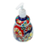 Ceramic soap dispenser, 'Talavera Flowers' - Handmade Talavera-Style Soap Dispenser
