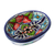 Ceramic soap dish, 'Talavera Bouquet' - Handmade Talavera Style Ceramic Soap Dish