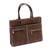 Leather briefcase, 'Aristocrat' - Embossed Brown Leather Briefcase Handmade in Mexico (image 2a) thumbail