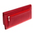 Long leather trifold wallet, 'Coporo Burgundy' - Burgundy Leather Wallet with Coin Pocket