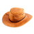Men's leather hat, 'Cattleman Ranger' - Golden Tan Men's Leather Hat (image 2b) thumbail