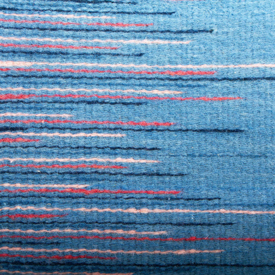 Wool area rug, 'Equalization' (2.5x5) - Modern Hand Loomed Wool Area Rug (2.5x5)
