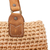 Leather-accented crocheted shoulder bag, 'Costa Maya' - Beige Crocheted Shoulder Bag with Leather Trim (image 2d) thumbail