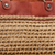 Leather and crochet shoulder bag, 'Gold Coast' - Russet Leather and Crocheted Cord Shoulder Bag (image 2f) thumbail