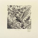 'Hummingbird' - Small Limited Edition Hummingbird Block Print