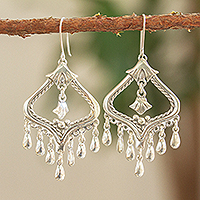 Sterling silver chandelier earrings, Ingenue