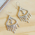 Sterling silver chandelier earrings, 'Ingenue' - Vintage Style Sterling Silver Chandelier Earrings (image 2b) thumbail