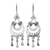 Sterling silver dangle earrings, 'Favorite Vintage' - Hand Crafted Sterling Silver Chandelier Earrings (image 2a) thumbail