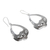 Sterling silver dangle earrings, 'Mysterious Moment' - Hand Cast Sterling Silver Dangle Earrings (image 2c) thumbail