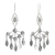 Sterling silver chandelier earrings, 'Daisy Fantasia' - Daisy Motif Sterling Silver Chandelier Earrings (image 2a) thumbail