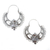 Sterling silver hoop earrings, 'Mexican Rococo' - Ornate Sterling Silver Hoop Earrings (image 2a) thumbail