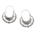 Sterling silver hoop earrings, 'Eastlake' - Victorian-Style Sterling Silver Hoop Earrings
