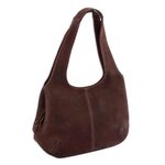 Leather hobo handbag, 'Urban Coffee' - Coffee Brown Leather Hobo Bag from Mexico