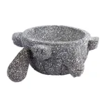 Basalt molcajete, 'Tortoise Tradition' - Basalt Mortar and Pestle in a Tortoise Shape