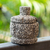 Basalt lidded box, 'Ancient Ways' - Hand Carved Basalt Trinket Box with Lid