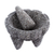Basalt molcajete, 'Ceremonial Tradition' - Handcrafted Ceremonial Style Molcajete Mortar (image 2a) thumbail