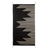 Wool area rug, 'Skyscrapers in Black' (2.5x5) - Black and Off-White Modern Wool Area Rug (2.5x5)